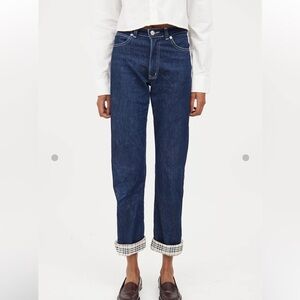 Burberry London Dark Blue Straight Leg Jeans US Size 4/UK Size 6